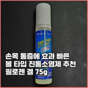 바르는 진통 소염제 추천,  볼 타입으로 바르기 편한 필로젠겔 피록시캄 소염제